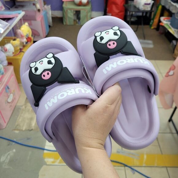 Brand New Sanrio Kuromi Sandals Slippers Size: 7 US - Picture 6 of 7